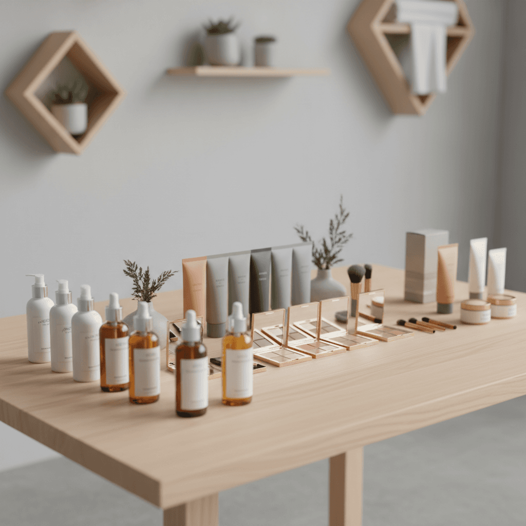 Beauty product display and organization